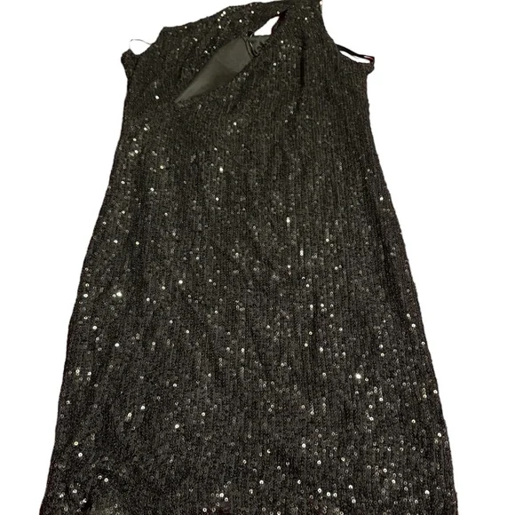 fitted lace wedding dress Nova Glitter Dress - Black | Peach the Label
